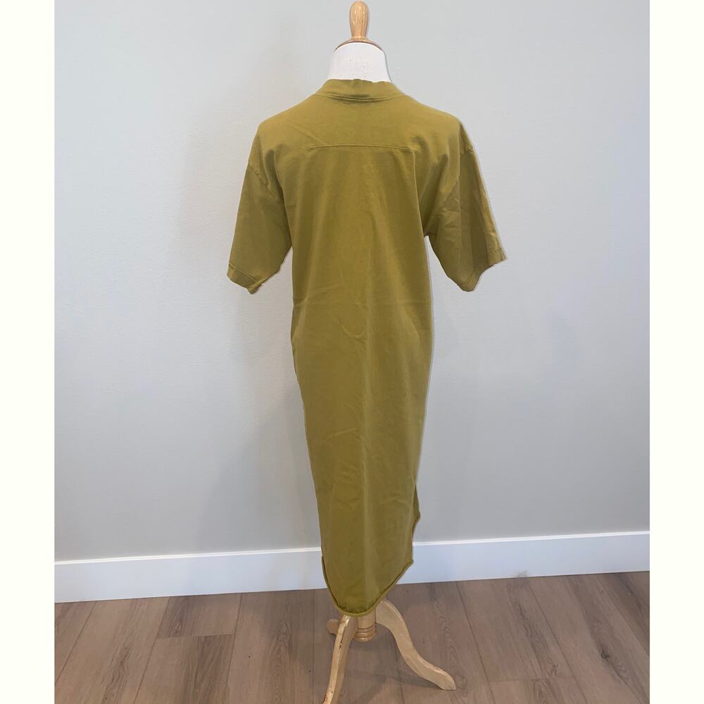 Back Beat Co. Olive Green Midi T-Shirt Dress - Picture 4 of 5